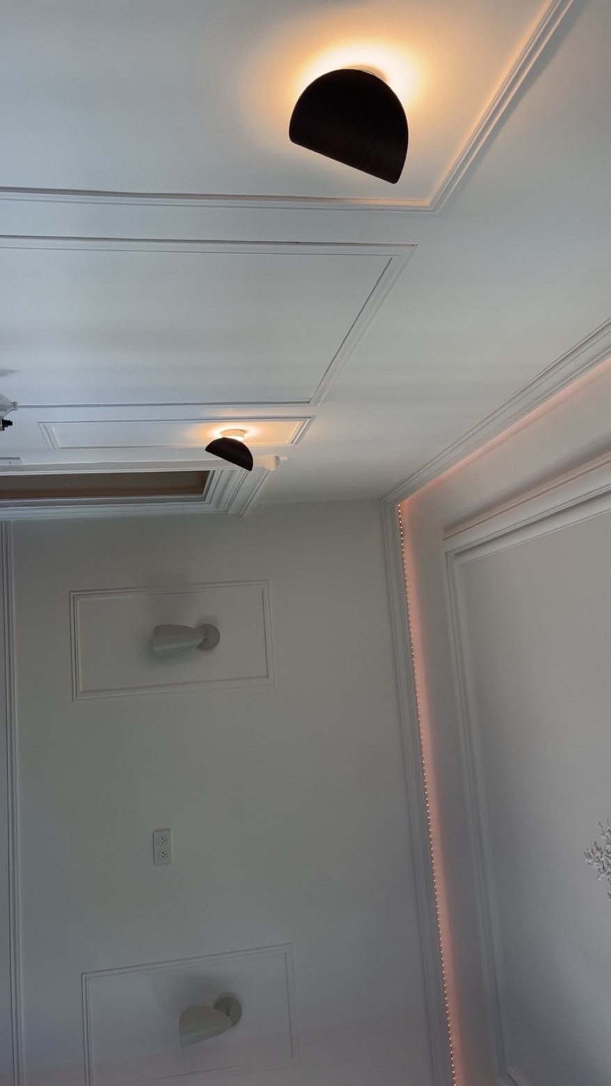 Appliques design & ruban LED sur moulures